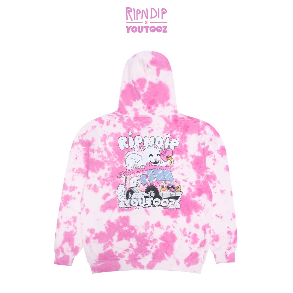 RIPNDIP X Youtooz Ice Cream Limited Edition Hoodie Tie Dye - Size Medium ✨